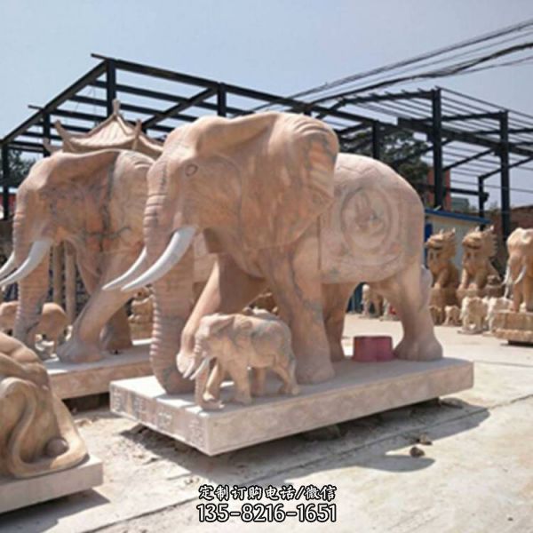 別墅小區(qū)門口大型看門鎮(zhèn)宅招財大象（5）