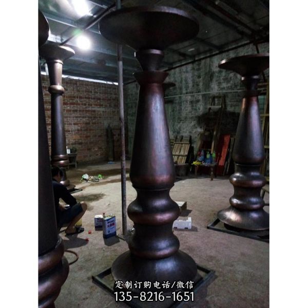 公園酒店不銹鋼鏡面抽象藝術(shù)造型雕塑（4）
