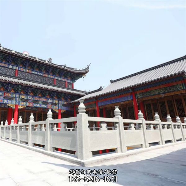 景區公園拱橋裝飾大理石雕刻防護欄桿（3）
