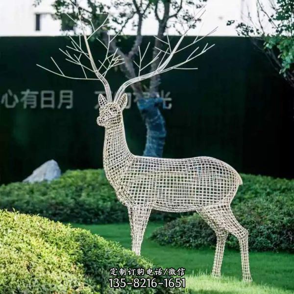 戶外廣場大型幾何抽象創意園林景觀動物雕塑（2）