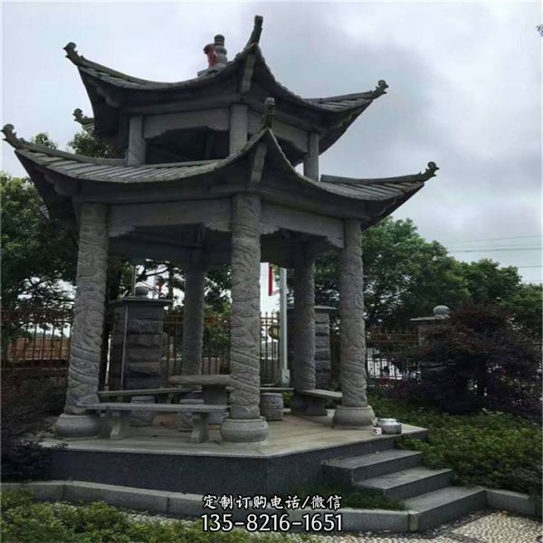 大理石中式歐式涼亭雕塑（3）