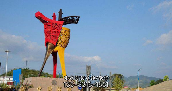 酒文化雕塑-戶外不銹鋼景觀創(chuàng)意酒杯景觀酒文化雕塑