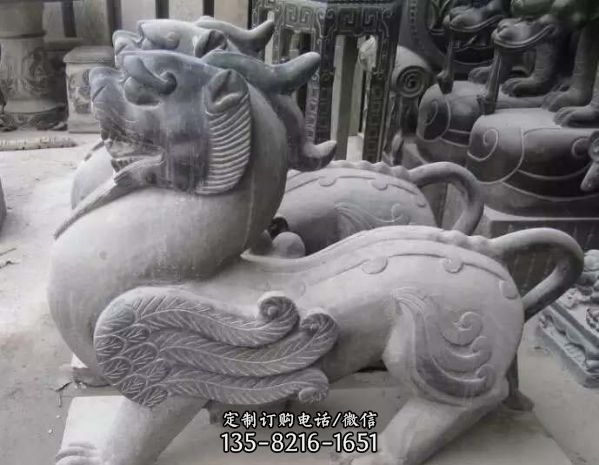 庭院別墅大理石石雕神獸貔貅雕塑