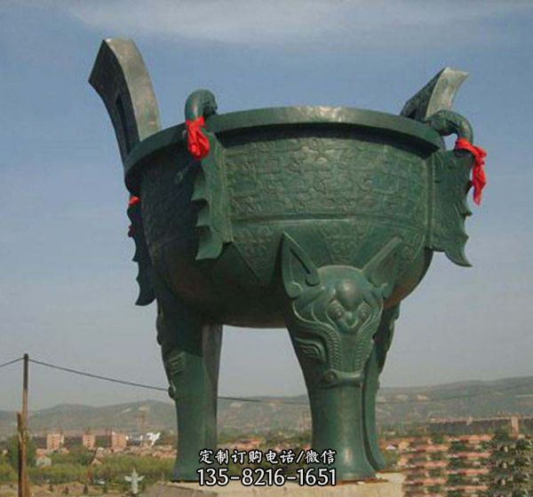 城市大型文物景觀青銅器鼎雕塑