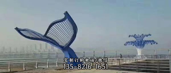 大型城市不銹鋼彩繪大雁雕塑