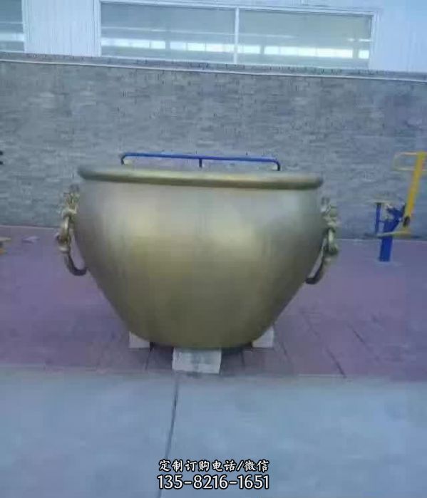銅雕庭院創意庭院缸雕塑