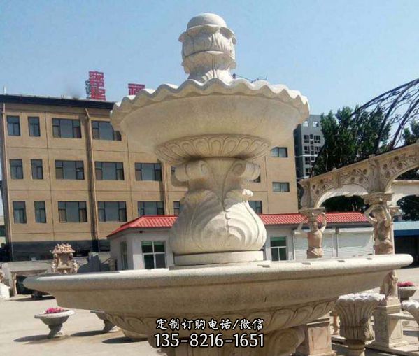 小區(qū)砂巖大型噴泉砂巖石雕塑