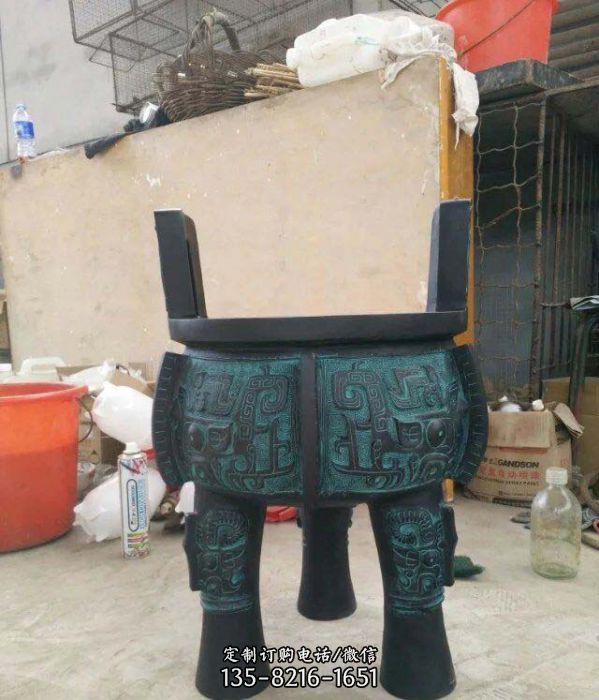 寺廟香爐青銅鼎雕塑