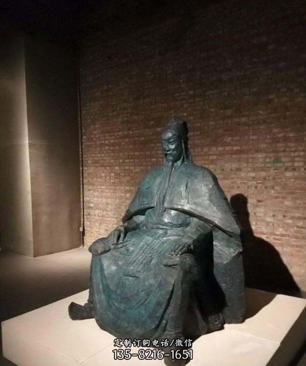 景區青銅器大型景觀關公雕塑