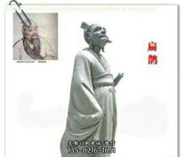 扁鵲名醫(yī)石雕醫(yī)院扁鵲雕塑