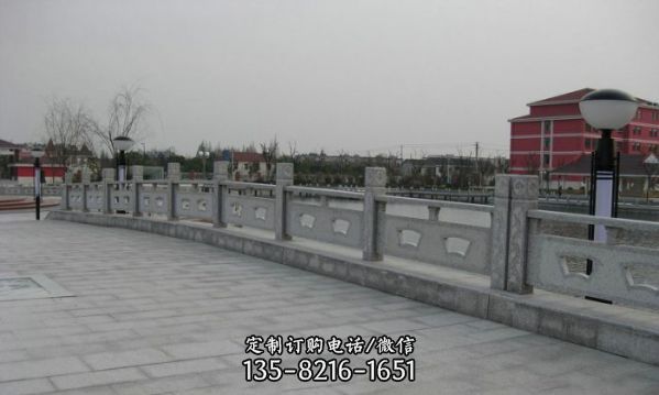 城市河道圍欄扶手大理石雕塑