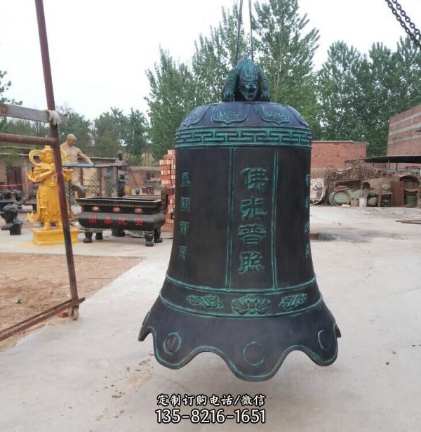 景區(qū)寺廟玻璃鋼仿青銅鐘雕塑