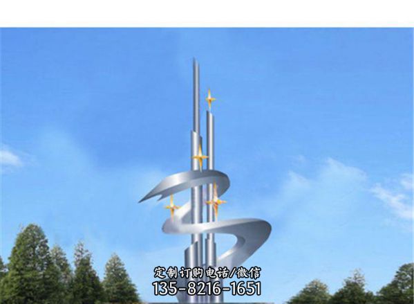 城市廣場抽象不銹鋼鏡面希望雕塑
