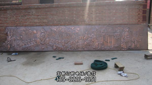 佛教主題銅浮雕