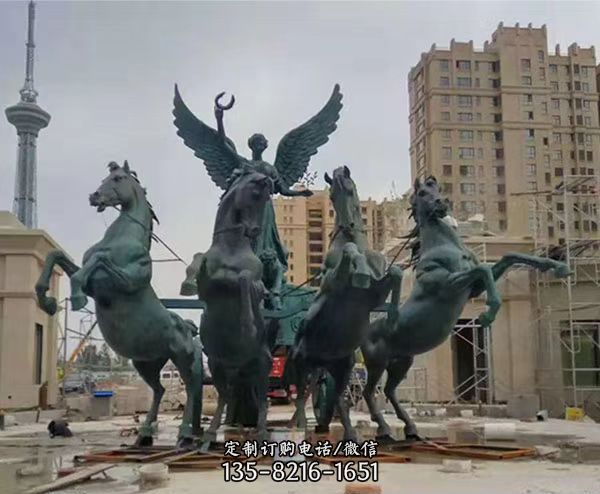 廣場(chǎng)創(chuàng)意銅雕騎馬的太陽(yáng)神阿波羅雕塑
