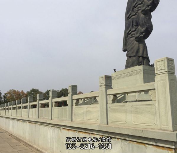 公園廣場人物石雕臺階簡易大理石裝飾防護欄板