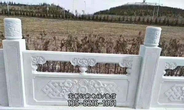 鄉(xiāng)村景觀雕刻花紋大理石防護欄桿