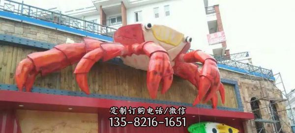 螃蟹雕塑酒店門牌擺放的不銹鋼創(chuàng)意螃蟹雕塑