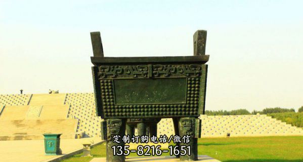 寺廟仿古青銅器鼎雕塑