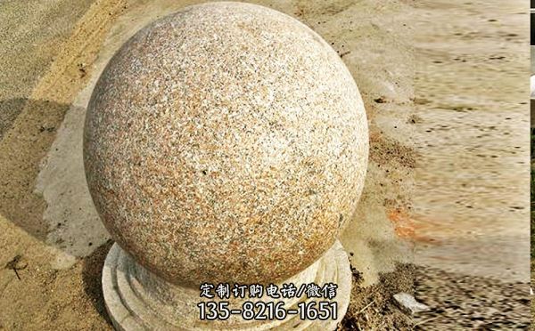 花崗巖阻車石球擋車石球車阻石球