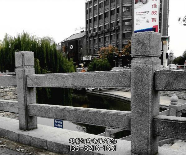 街道湖邊圍欄簡易石柱欄桿
