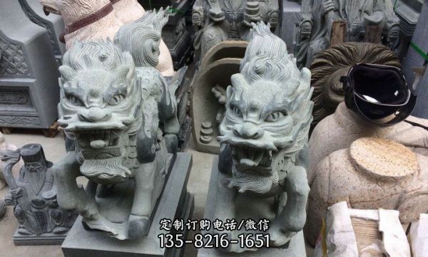 庭院寺廟鎮宅大理石石雕麒麟雕塑