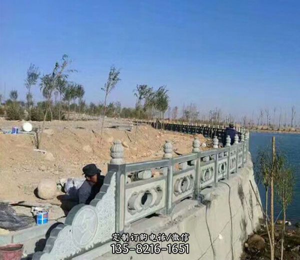 湖邊公園景觀大理石護欄欄桿石雕