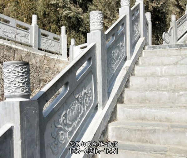 山景山道樓梯扶手青石欄桿