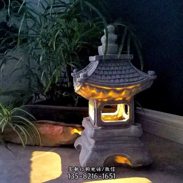 戶外落地日式庭院裝飾宮燈室內(nèi)創(chuàng)意擺件禪觀