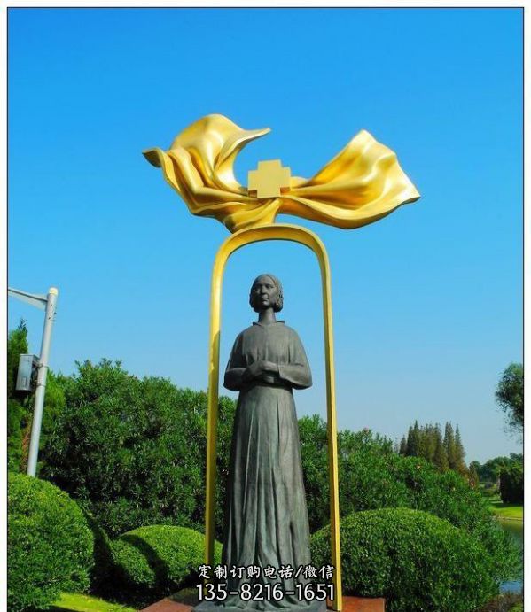 醫(yī)院銅雕校園名人南丁格爾雕塑