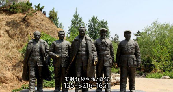 戶外銅雕偉人們與毛澤雕塑