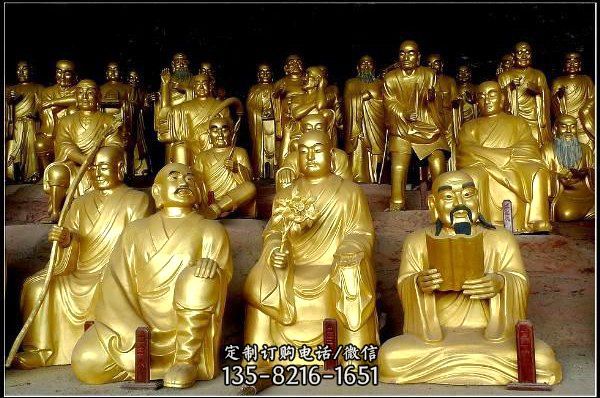 景區寺廟大型景觀裝飾品擺件十八羅漢雕塑