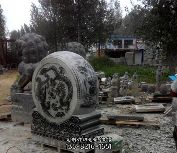 庭院仿古石門墩景觀石雕
