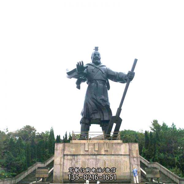 公園擺放仿古做舊大禹治水景觀青銅雕像