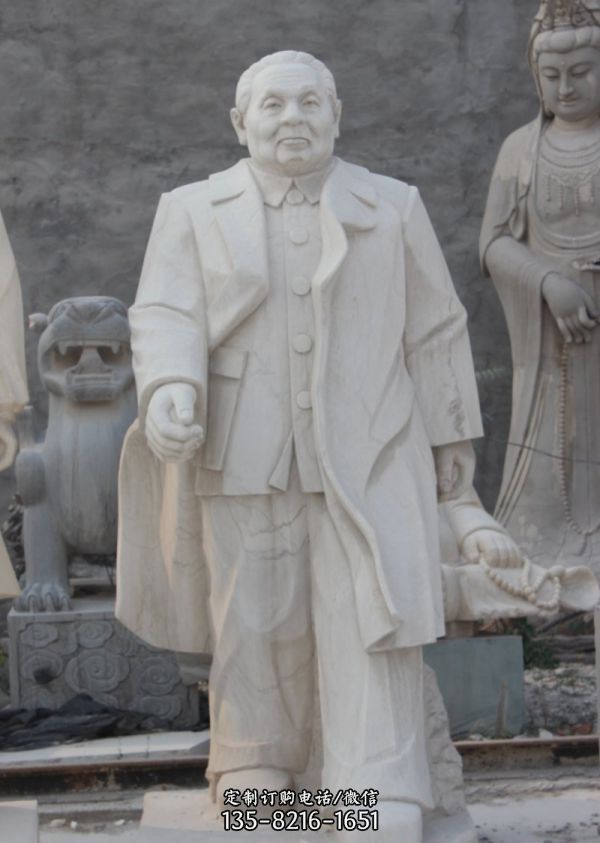漢白玉石雕公園戶外鄧小平雕塑
