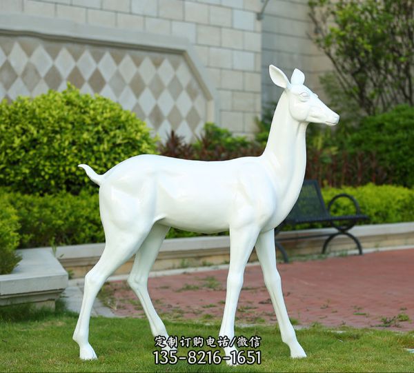 戶外園林景觀玻璃鋼鹿雕塑