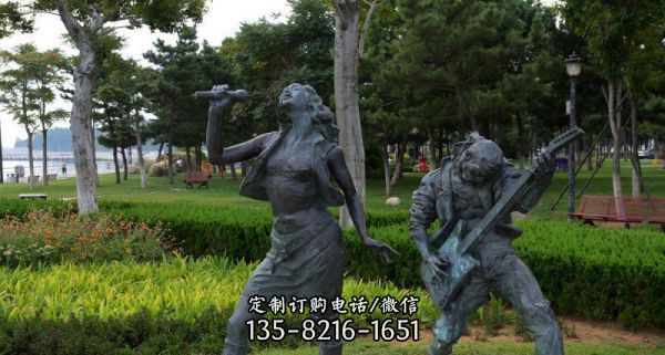 戶外銅雕樂隊雕塑