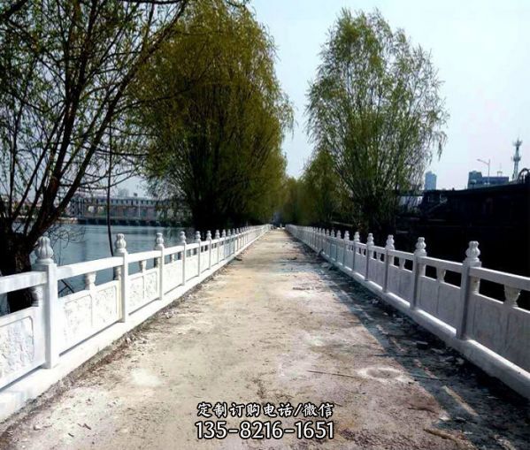 景區河道護欄漢白玉裝飾雕塑