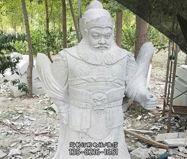 漢白玉石雕戶外景區(qū)關(guān)公雕塑