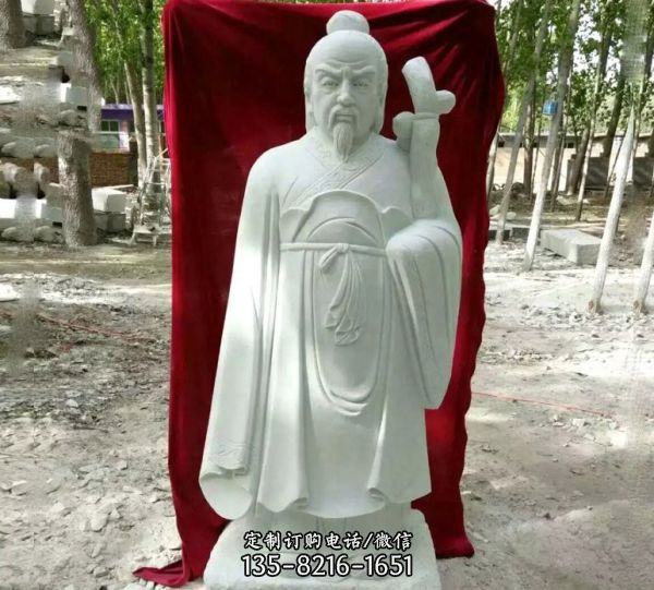 漢白玉古代名醫華佗雕塑