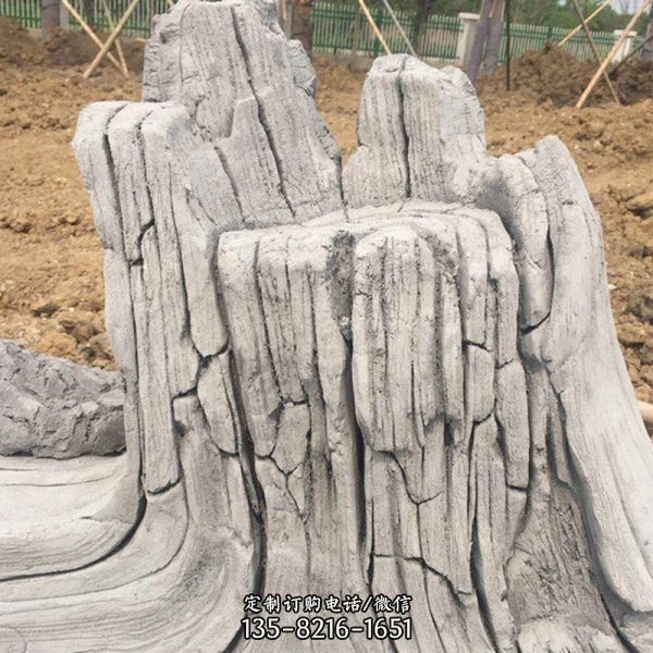 塑石假山石龜裂紋石觀裝飾擺件