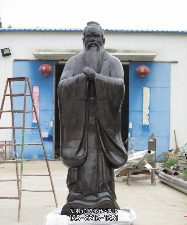 景區校園哲學家文學家老子青銅雕