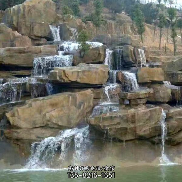公園黃石假山流水景觀石雕