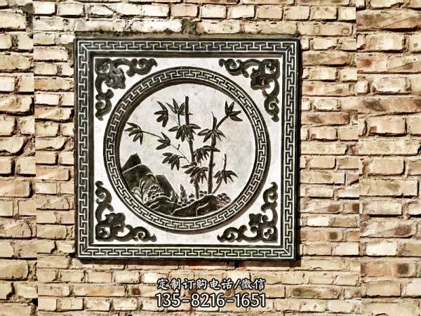 復古別墅裝飾竹子石材花窗