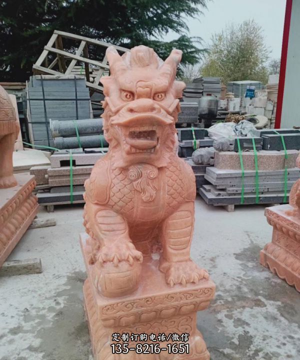 黃蠟石石雕園林景觀神獸麒麟雕塑