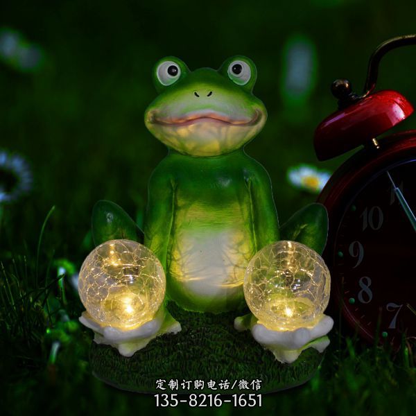廣場、街道樹脂創(chuàng)意青蛙雕塑
