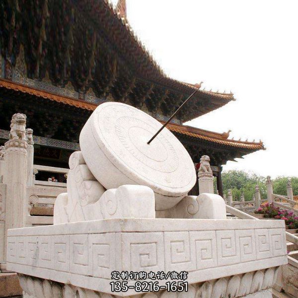 戶外漢白玉石雕日晷雕塑