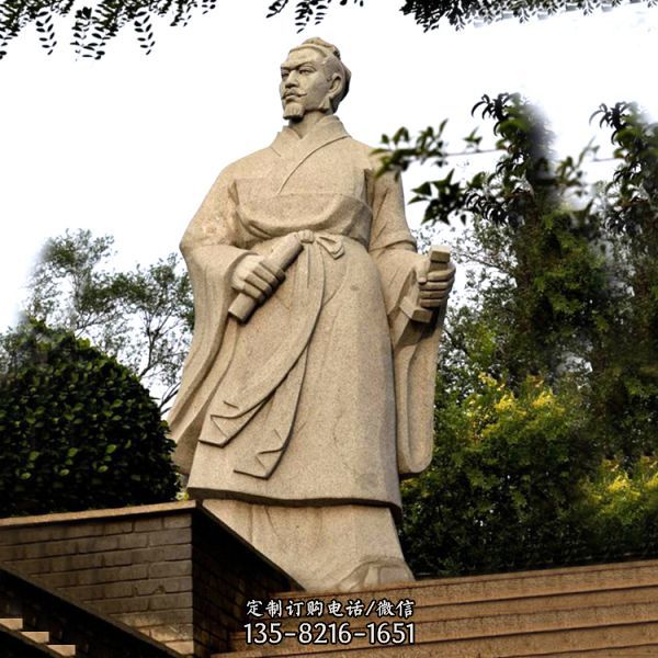 公園歷史戰國名人荊軻砂巖石雕塑像