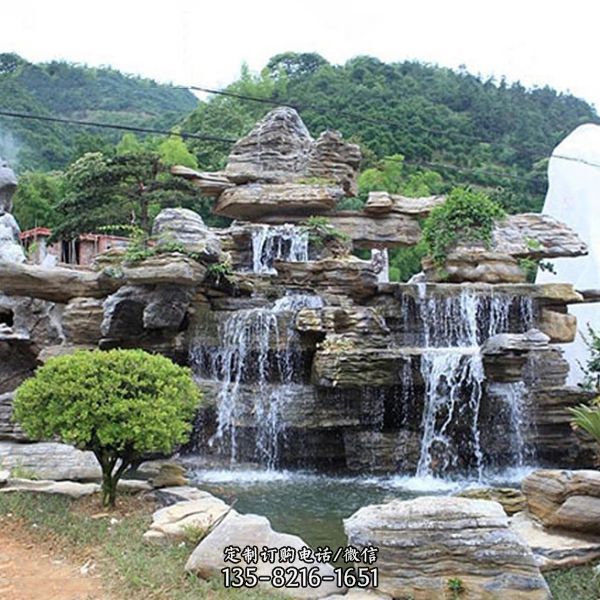 景區(qū)千層奇石假山水池景觀