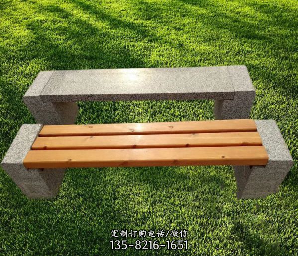 園林景觀戶外草坪擺放石凳雕塑